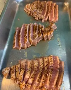 Jimmy's seafood buffet seared tuna